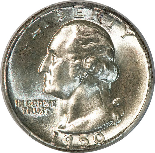 (5633) 1950 25C DDR FS-801 PCGS MS67