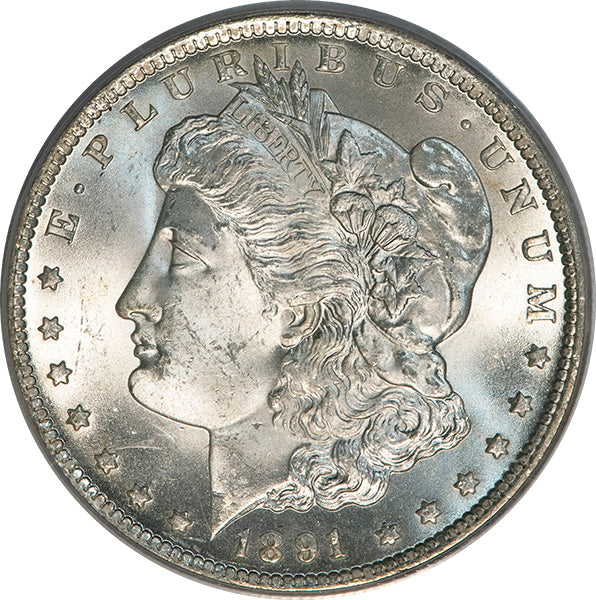 (7206) 1891-CC $1 PCGS MS64 CAC