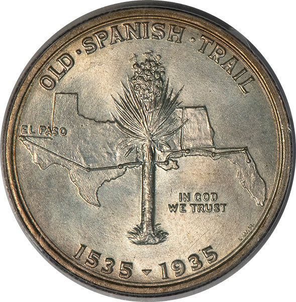 (9376) 1935 50C Spanish Trail PCGS MS65 CAC