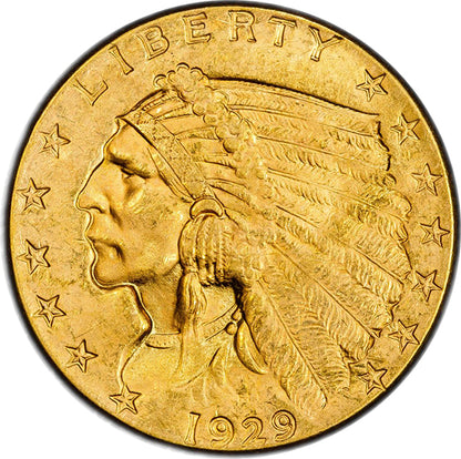 (7953) 1929 $2.50 PCGS MS64+