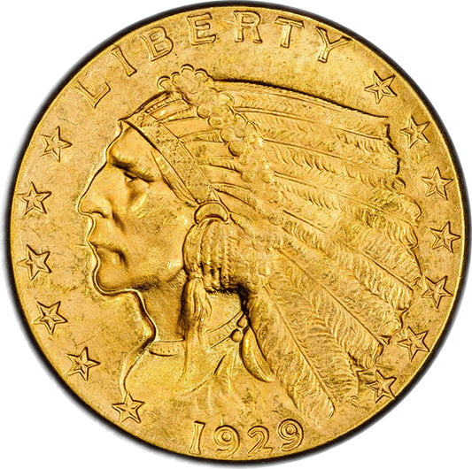 (7953) 1929 $2.50 PCGS MS64+