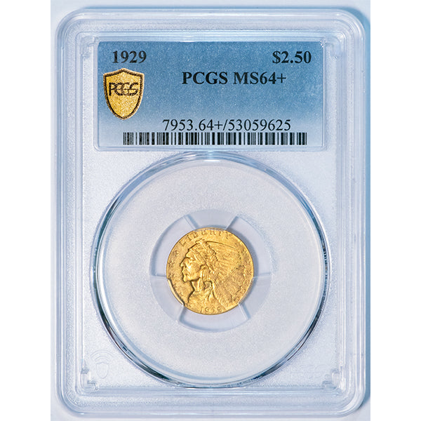 (7953) 1929 $2.50 PCGS MS64+
