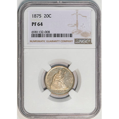 (5303) 1875 20C NGC PR64