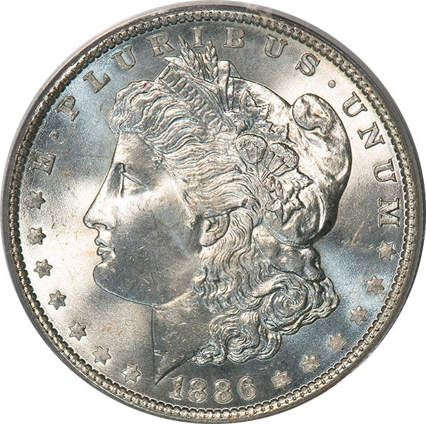 (7166) 1886 $1 PCGS MS65 Gold CAC