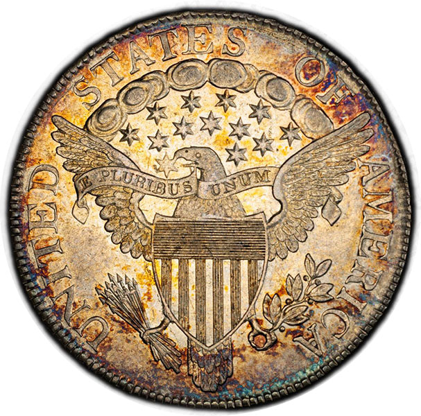 (6073) 1806 50C Pointed 6, No Stem O-109, T-15, R.1 PCGS AU55+