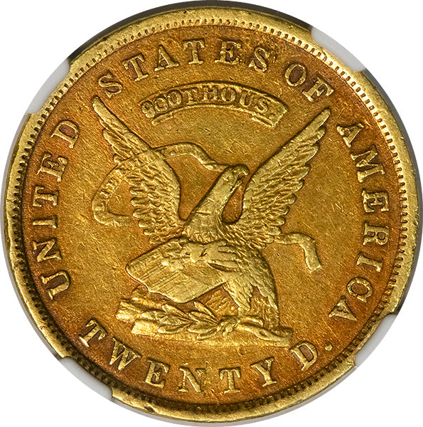 (10013) 1853 $20 Assay NGC AU50