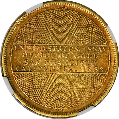 (10013) 1853 $20 Assay NGC AU50