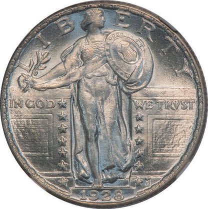 (5767) 1928 25C NGC MS66FH