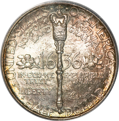 (9337) 1936 50C Norfolk PCGS MS67 CAC