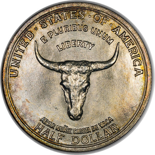 (9376) 1935 50C Spanish Trail CACG MS66 CAC