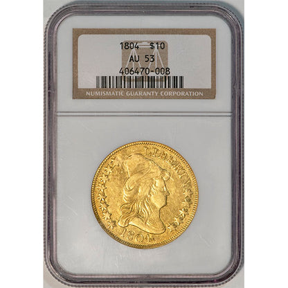 1804 $10 NGC AU53