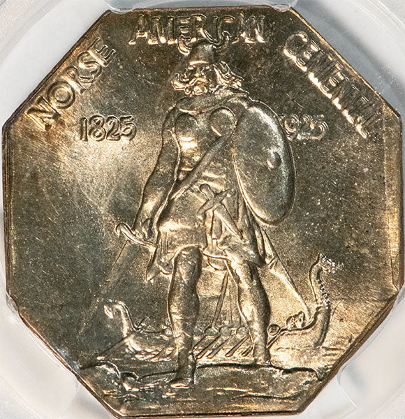 (9450) 1925 Norse Medal Thick PCGS MS64+ CAC