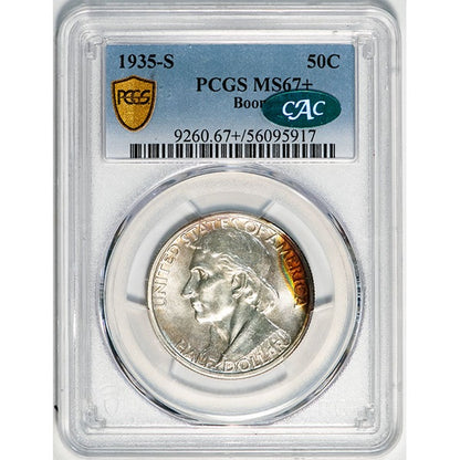 (9260) 1935-S 50C Boone PCGS MS67+ CAC