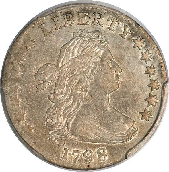 (4466) 1798 10C Large 8 PCGS AU50