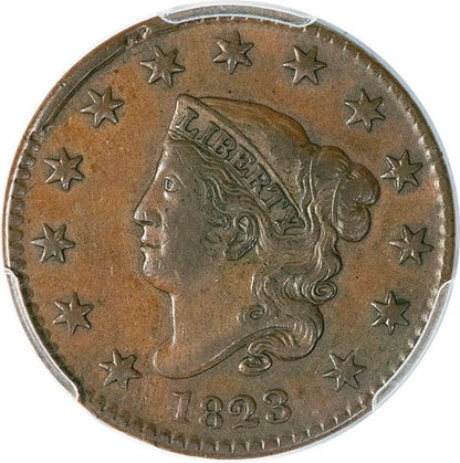 (1627) 1823 1C PCGS XF40 CAC