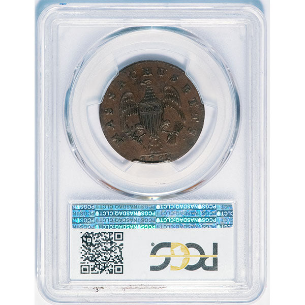 (948) 1788 Cent Massachusetts, Period PCGS MS62BN