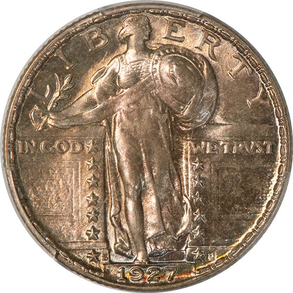 (5764) 1927-S 25C PCGS MS64 CAC