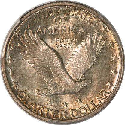 (5764) 1927-S 25C PCGS MS64 CAC