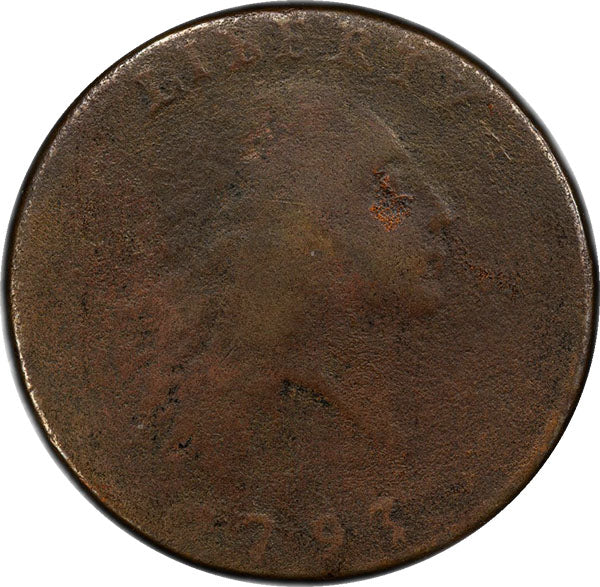 (1340) 1793 1c PCGS Gen Environmental Damage VG Detail, S-1