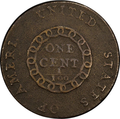 (1340) 1793 1c PCGS Gen Environmental Damage VG Detail, S-1