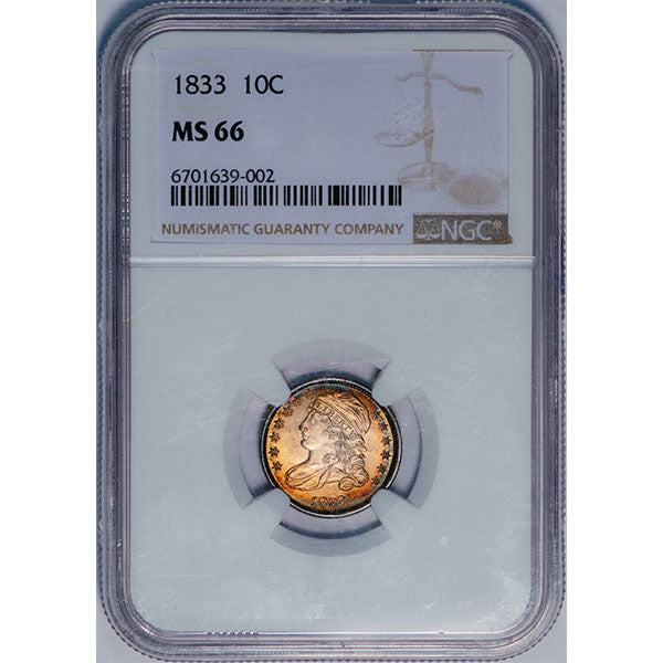 (4522) 1833 10c NGC MS66