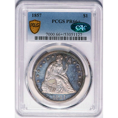 (7000) 1857 $1 PCGS PR66+ CAC