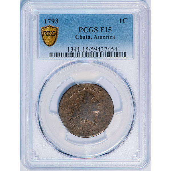 (1341) 1793 1C PCGS F15