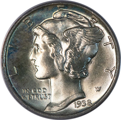 (5015) 1938-S 10C PCGS MS66FB CAC