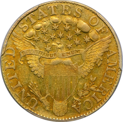 (8077) 1799 $5 PCGS AU55 Large Stars Reverse