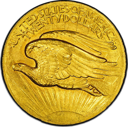 (9135) 1907 $20 PCGS Genuine UNC Detail