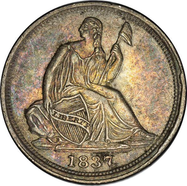 (4312) 1837 H10C PCGS AU58 CAC