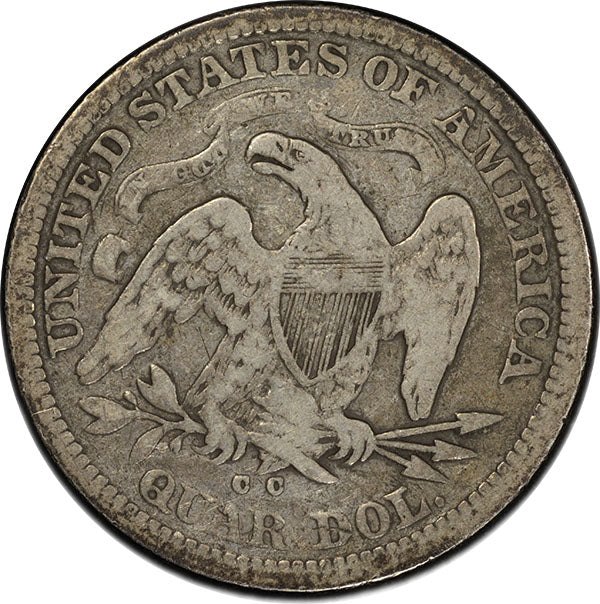(5482) 1872-CC 25C PCGS F15 CAC